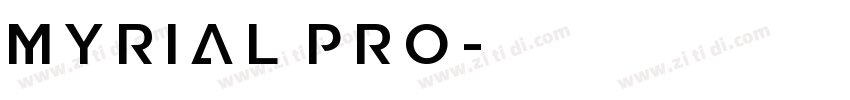 myrial pro字体转换